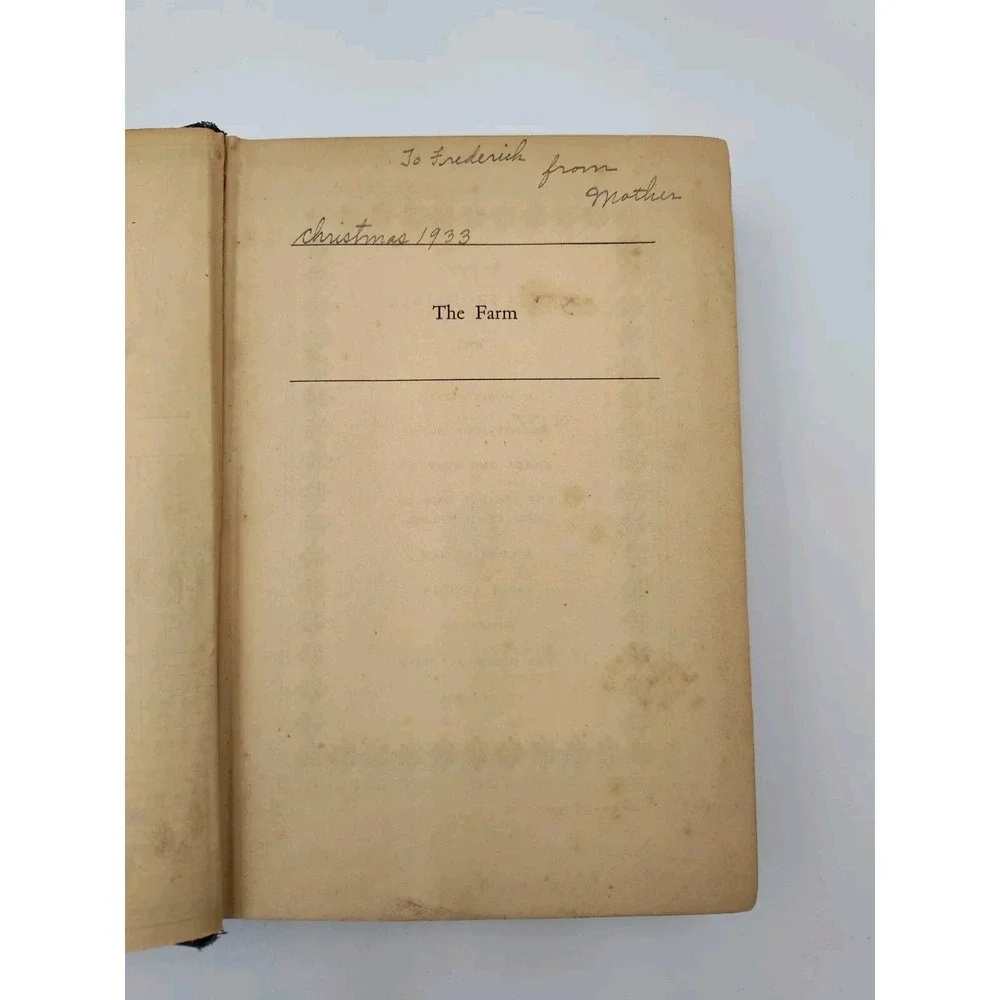 1933 Farm LOUIS BROMFIELD 1st Editn‎ POPULAR BOOK Hard SEE PICS